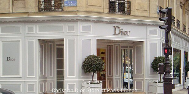 christian dior store at paris, france