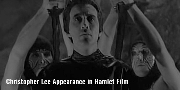 christopher lee appearance in hamlet film