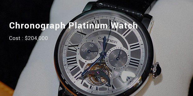 chronograph platinum watch