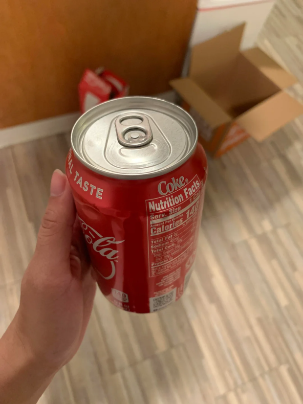 coca cola can factory error