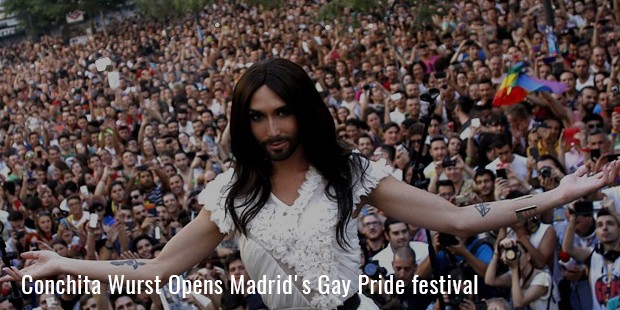 conchita wurst opens madrid s gay pride festival