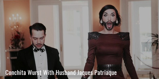 conchita wurst with husband jaques patriaque