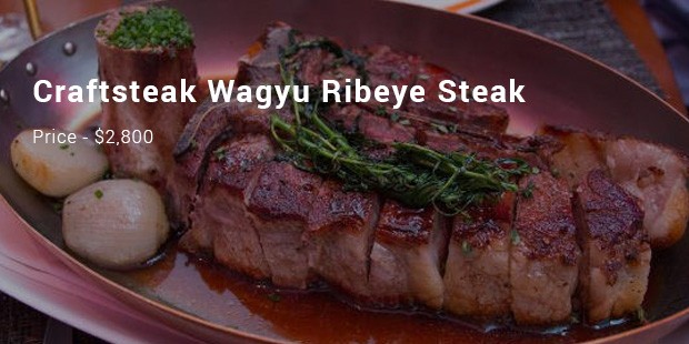 craftsteak wagyu ribeye steak