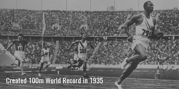 created 100m world record in 1935