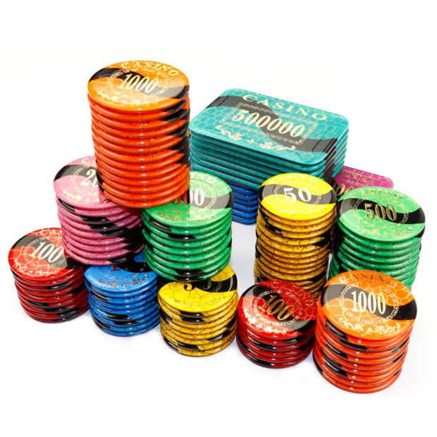 crystal poker chips