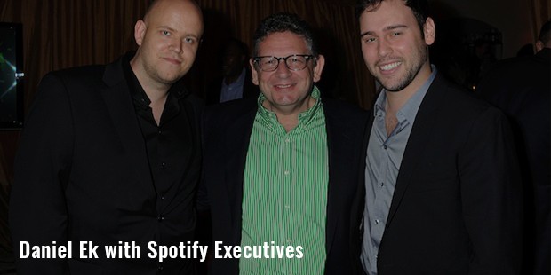 daniel ek with spotify executives image