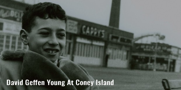 david geffen young at coney island