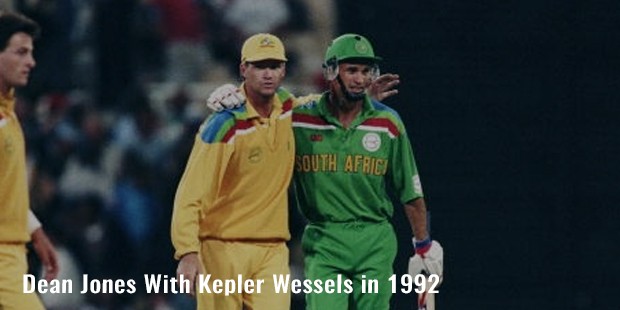 dean jones with kepler wessels in 1992