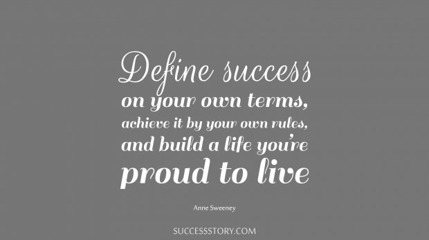 Define success on your own terms