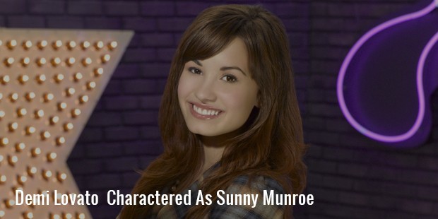 demi lovato  charactered as sunny munroe