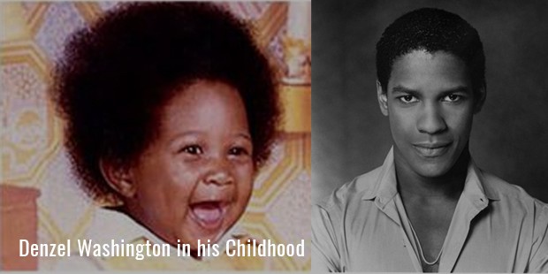 Denzel Washington in his Childhood 