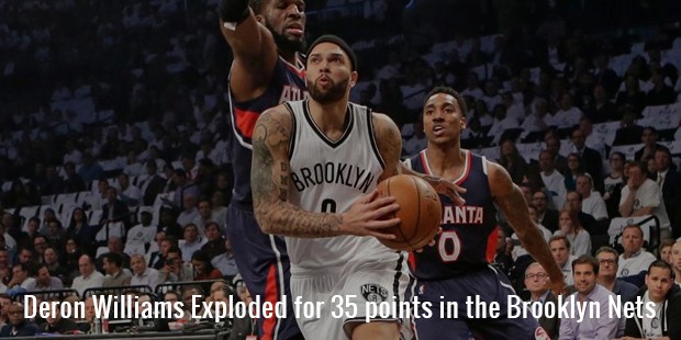 deron williams exploded for 35 points in the brooklyn nets