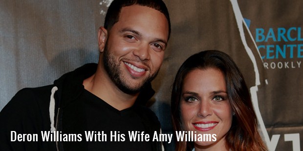 deron williams with his wife amy williams