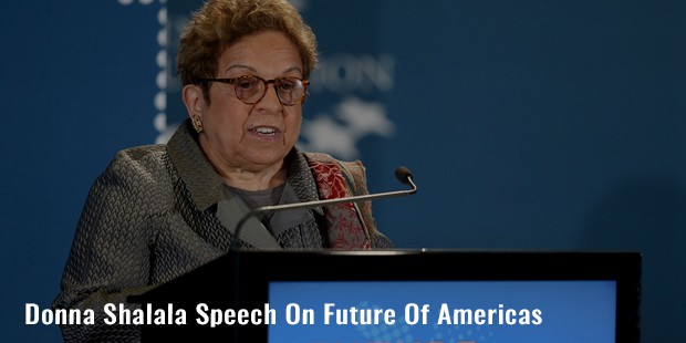 donna shalala speech on future of americas