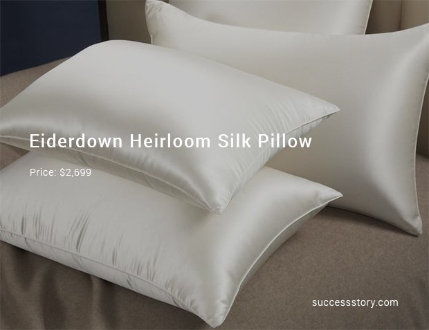 eiderdown heirloom silk pillow