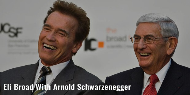 eli broad with arnold schwarzenegger