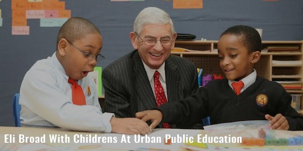 eli broad with childrens at urban public education