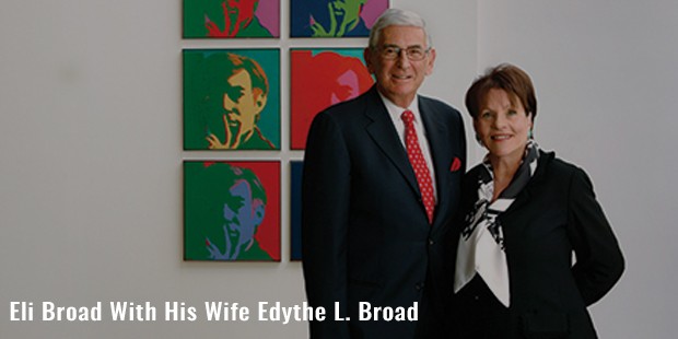 eli broad with his wife edythe l