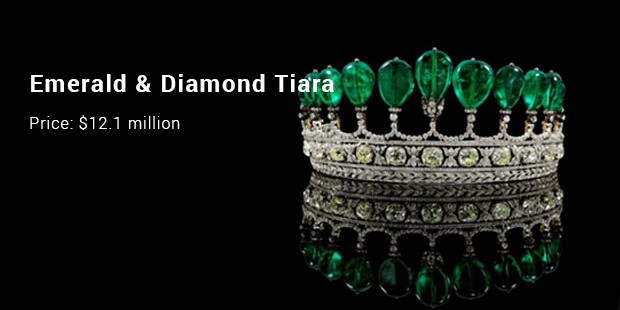 emerald   diamond tiara