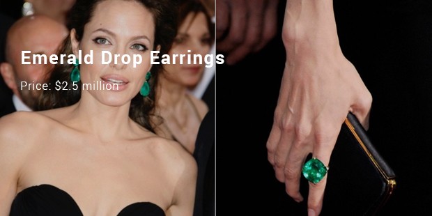 emerald drop earrings