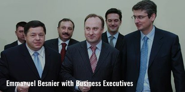 emmanuel besnier with business executives