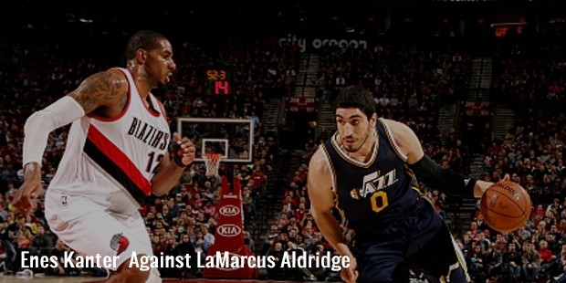 enes kanter  against lamarcus aldridge