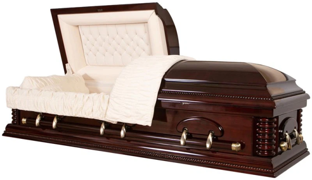 estate oversized poplar casket 2