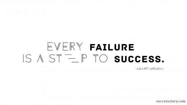 failure is a step to success