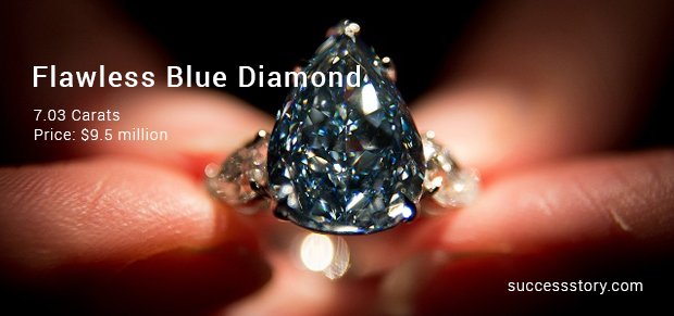 flawless blue diamond