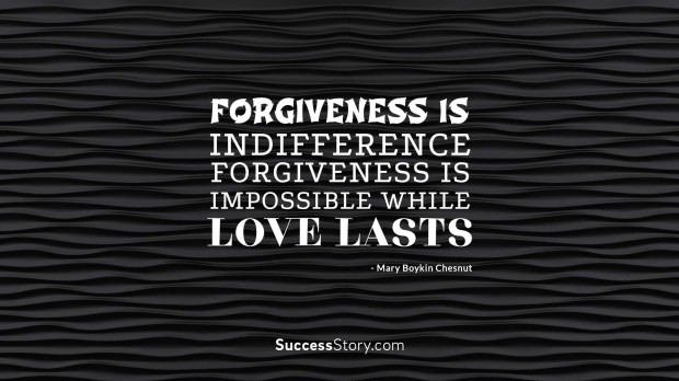 forgiveness is indifference