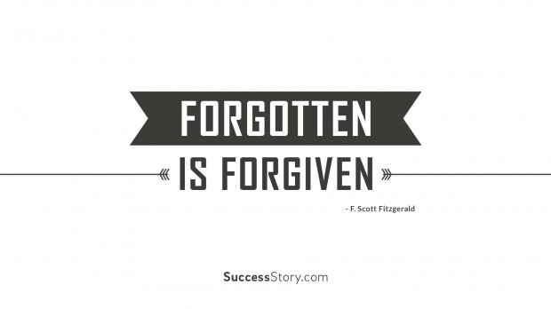 forgotten is forgiven