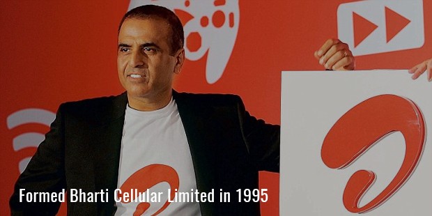 Formed Bharti Cellular Limited in 1995