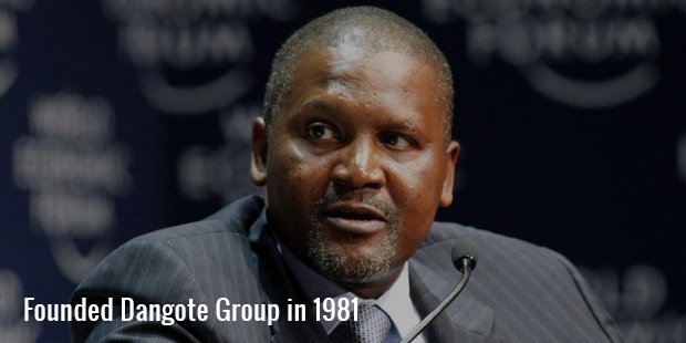 founded dangote group in 1981