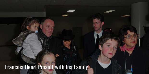 Francois Henri Pinault with his Family