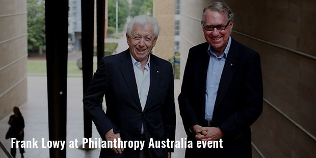 frank lowy at philanthropy australia event