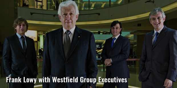 frank lowy with westfield group executives