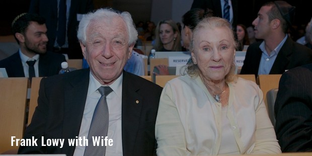 frank lowy with wife