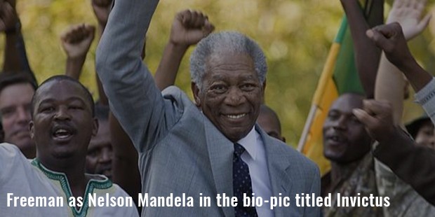 freeman as nelson mandela in the bio pic titled invictus