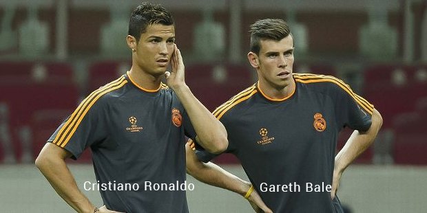 gareth bale with ronaldo