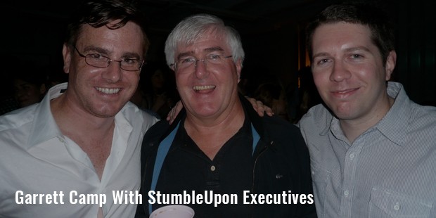 garrett camp with stumbleupon executives