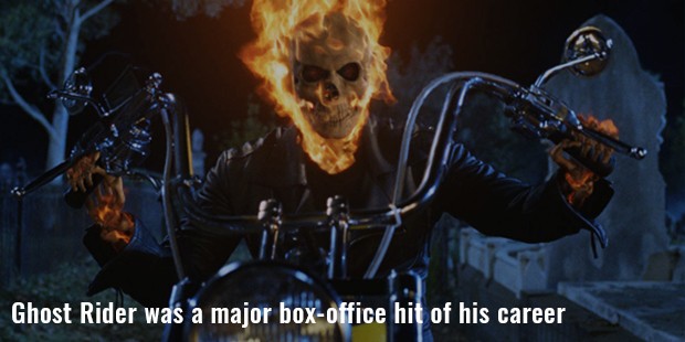 ghost rider was a major box office hit of his career