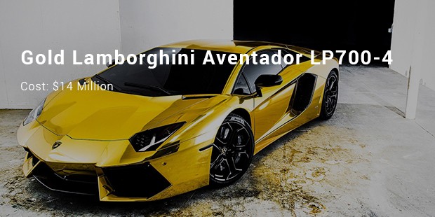 gold lamborghini aventador lp700 4