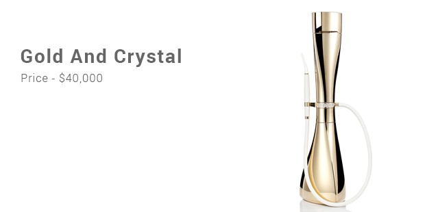 gold and crystal
