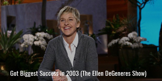 Got Biggest Success in 2003 (The Ellen DeGeneres Show) 