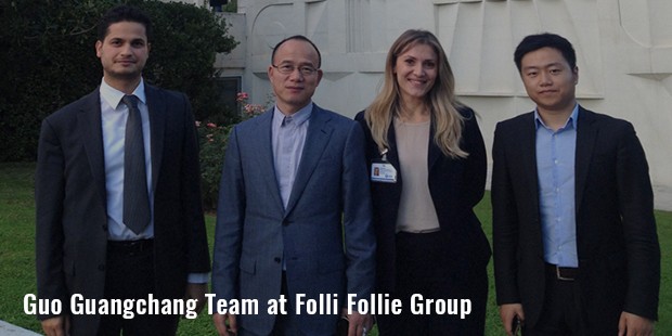 guo guangchang team at folli follie group