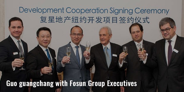 guo guangchang with fosun group executives