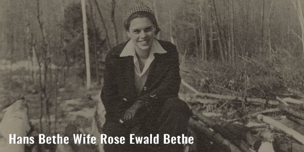 hans bethe wife rose ewald bethe