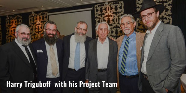 harry triguboff  with his tzohar project team