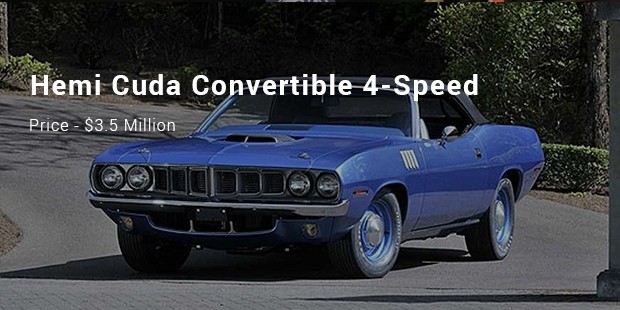 A 1971 Hemi Cuda Convertible 4-Speed