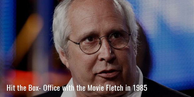 hit the box  office with the movie fletch in 1985